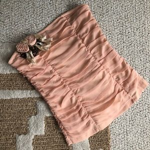 Ruched Strapless Top